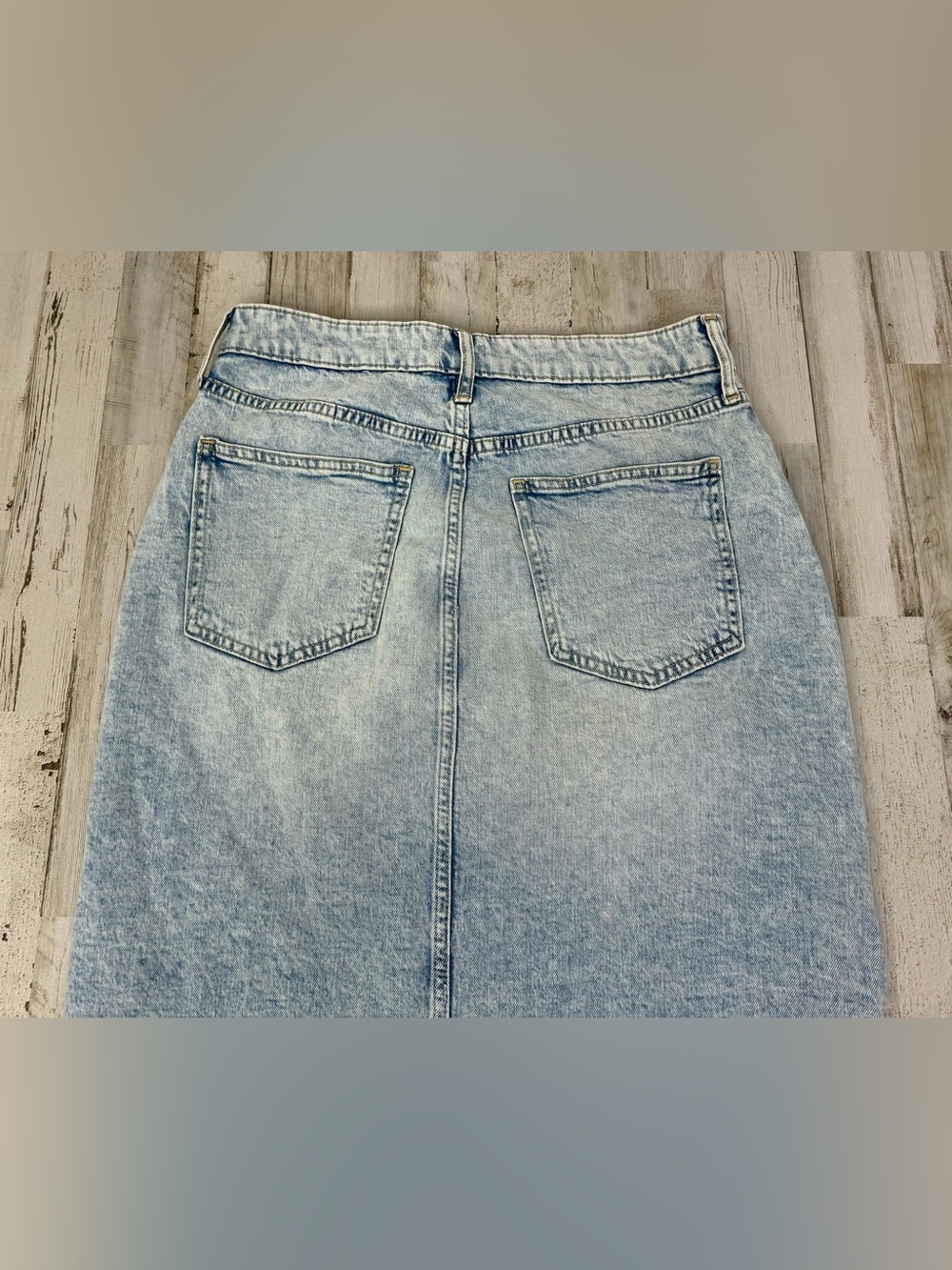 Vintage Gap Denim Skirt Womens 27/4 Long Blue Jean Skirt 5 Pocket Casual Y2K - Picture 12 of 13